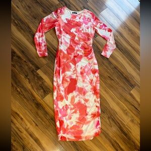 Floral Long Sleeve Maxi Dress